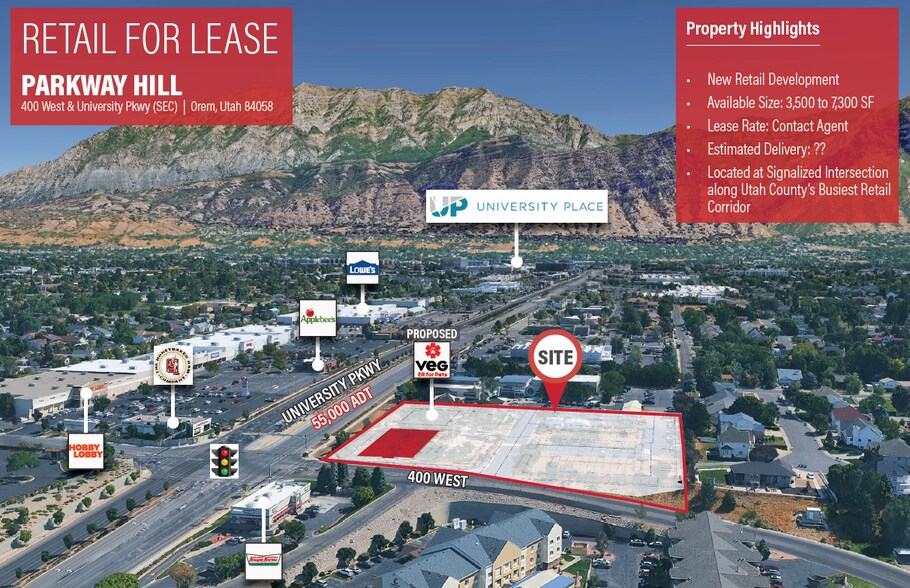 Primary Photo Of 400 University Parkway w, Orem Land For Lease