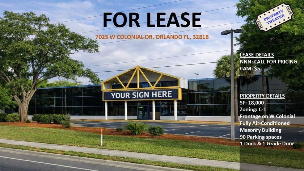 Primary Photo Of 7025 W Colonial Dr, Orlando Freestanding For Lease