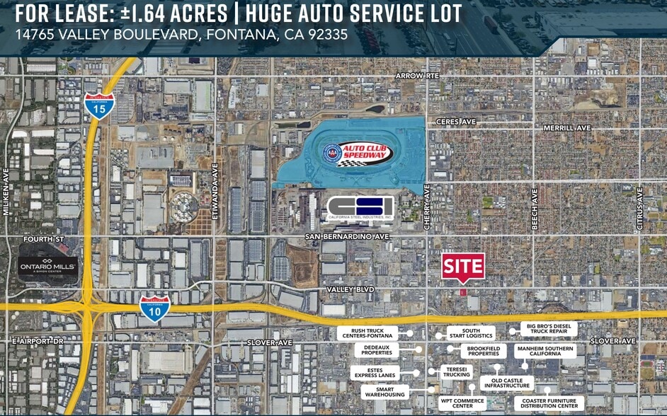 More Photos Of 14765 Valley Blvd, Fontana Auto Repair For Lease