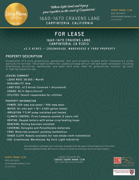 More Photos Of Santa Barbara County, Carpinteria Industrial For Lease