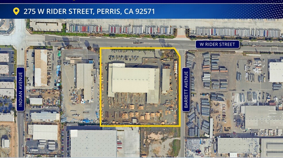 Primary Photo Of 275 W Rider St, Perris Manufacturing For Lease