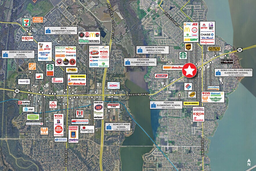 More Photos Of 8151 Lakeview Pky, Rowlett General Retail For Sale