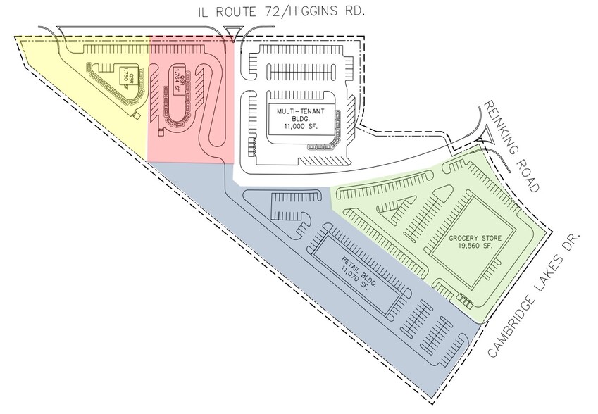 Primary Photo Of Route 72 @ Reinking Rd, Pingree Grove Land For Sale