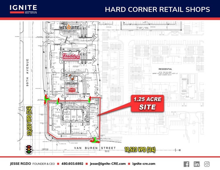 More Photos Of Hard Corner Pad Available, Tolleson Land For Lease