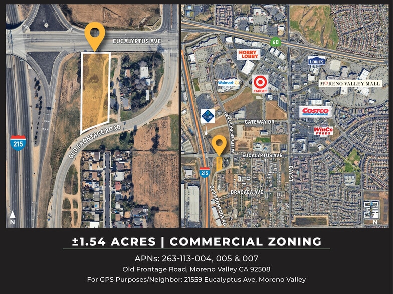 Primary Photo Of Old Frontage Rd, Moreno Valley Land For Sale