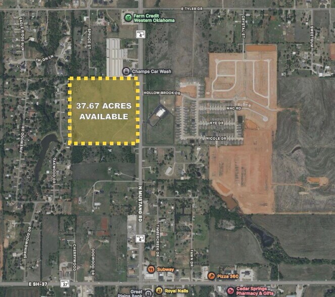 Primary Photo Of 700 blk N Mustang Rd, Tuttle Land For Sale