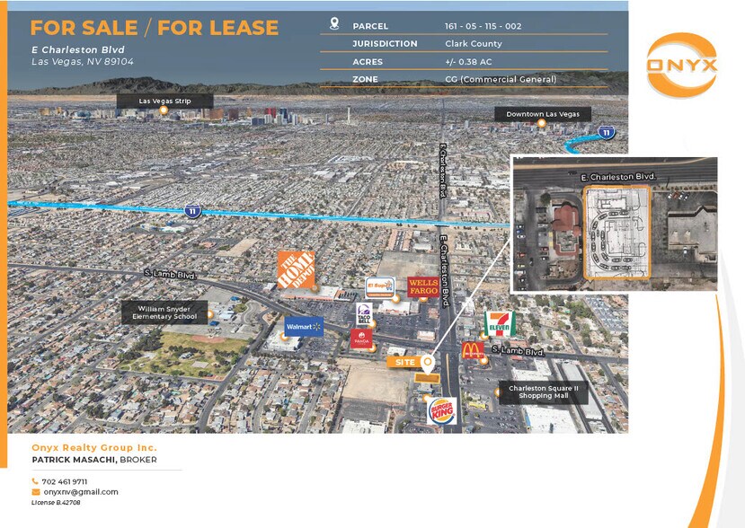 Primary Photo Of Approved Double-Drive-Thru Charleston @ Lamb, Las Vegas Land For Sale