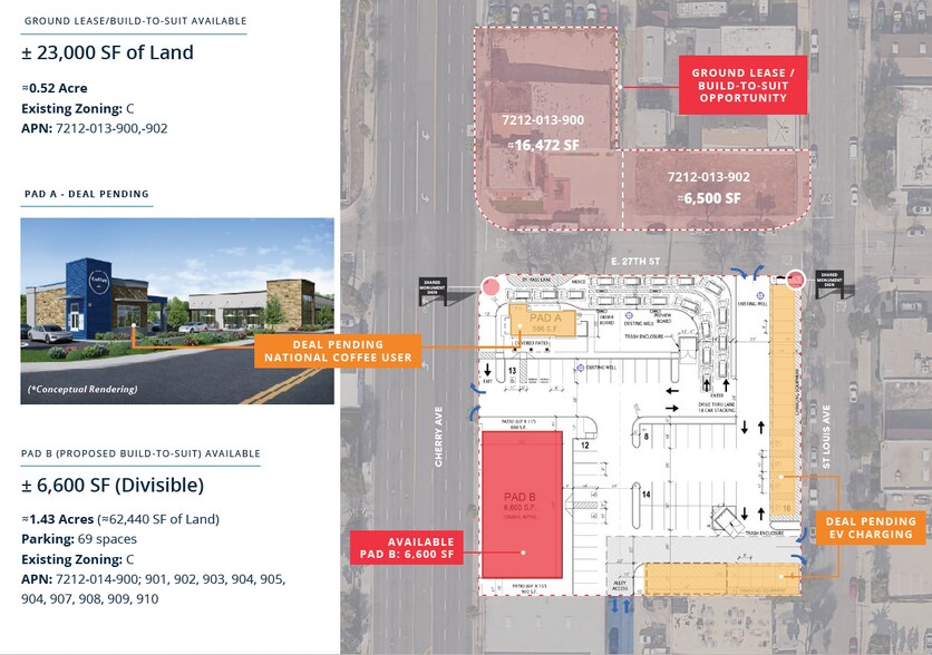 More Photos Of SEC Cherry Ave & E. 27th St., Signal Hill General Retail For Lease