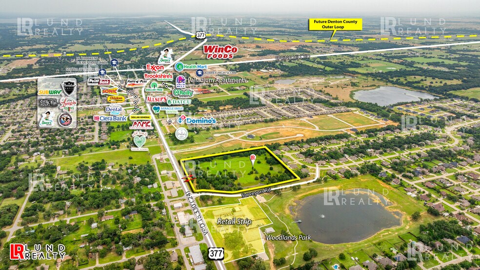 More Photos Of 12.83 Ac US-377 and Surveyors rd, Krugerville Land For Sale