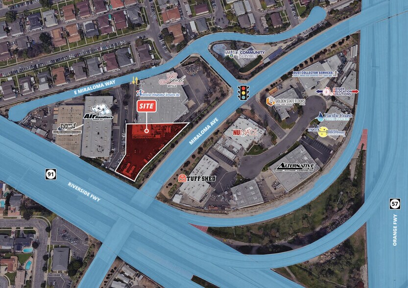 More Photos Of 2550 E Miraloma Way, Anaheim Land For Lease