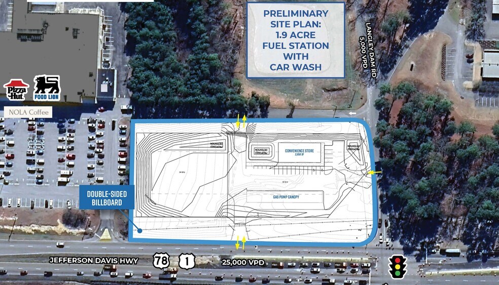 More Photos Of 2601 Jefferson Davis Hwy, Warrenville Land For Sale