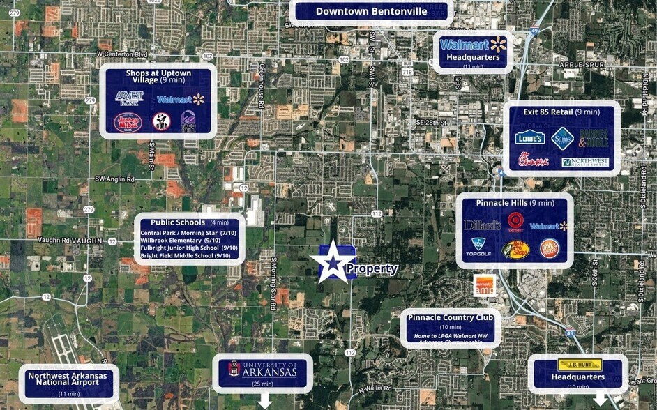 More Photos Of Hwy 112 & W Scoggins Rd, Bentonville Land For Sale
