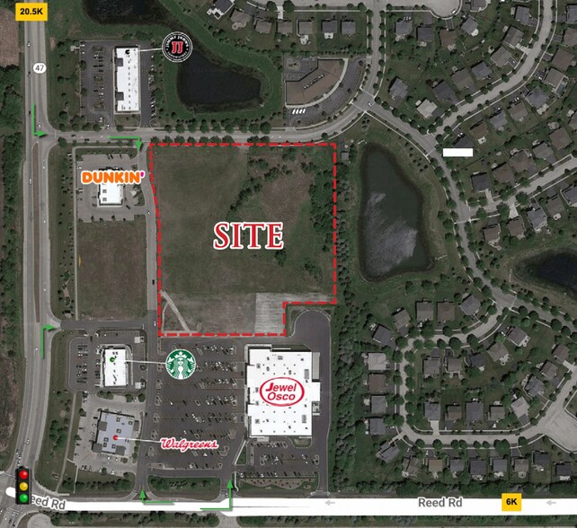 Primary Photo Of NE Route 47 @ Reed Rd., Huntley Land For Lease