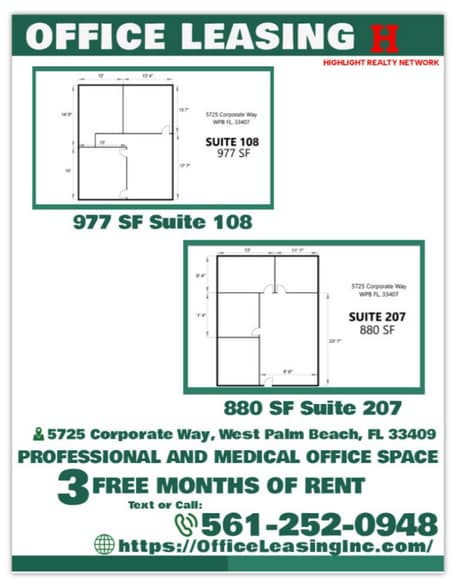 More Photos Of 5725 Corporate Way, West Palm Beach Medical For Lease