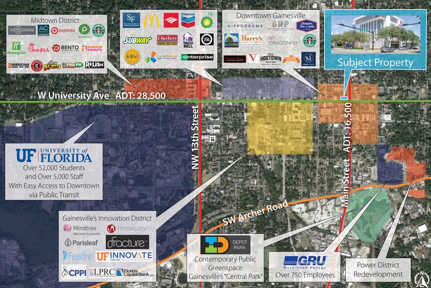 More Photos Of 104 N Main St, Gainesville Land For Lease