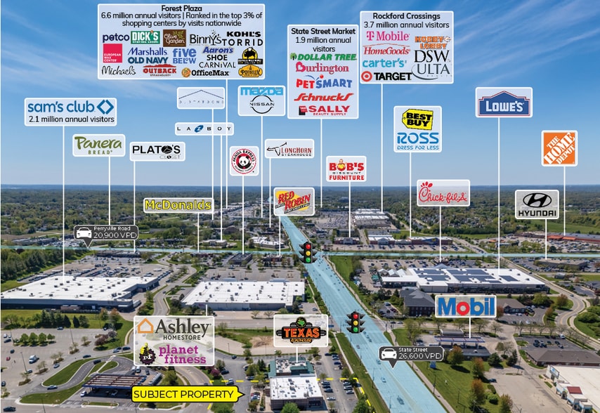 More Photos Of 7310 Walton St, Rockford Freestanding For Sale