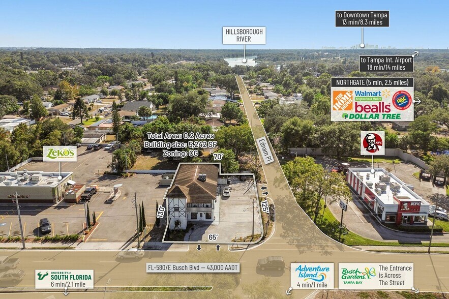 More Photos Of 3601 E Busch Blvd, Tampa Storefront Retail Office For Sale