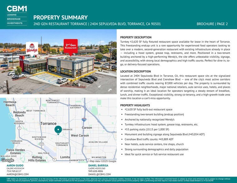 More Photos Of 2404 Sepulveda Blvd, Torrance Fast Food For Lease