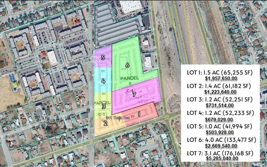 Primary Photo Of 341 Thorn Drive, El Paso Land For Sale
