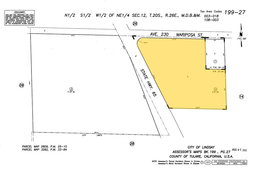 More Photos Of N Highway 65 @ W. Mariposa St, Lindsay Land For Sale