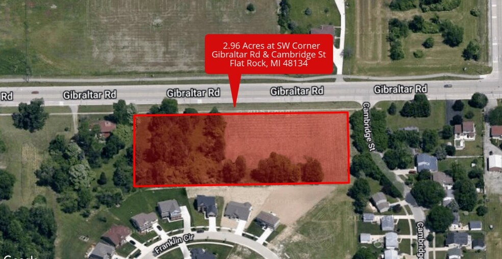 Primary Photo Of SW Corner of Gibraltar Rd, Flat Rock Land For Sale