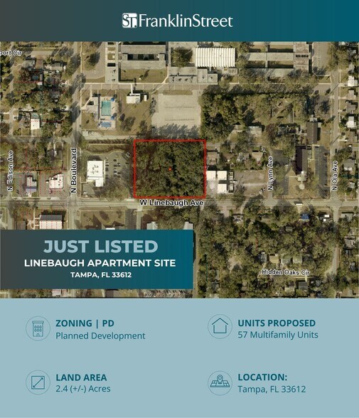 Primary Photo Of 825 W Linebaugh Ave, Tampa Land For Sale