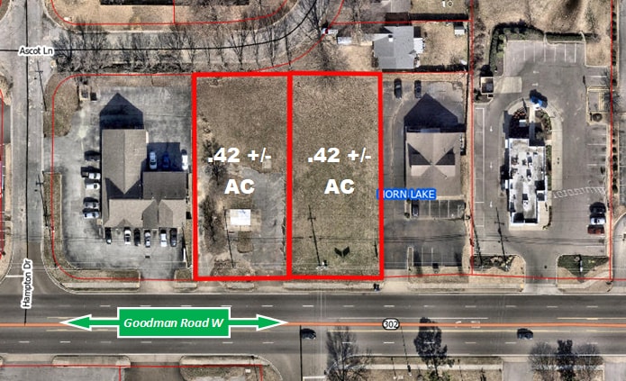 Primary Photo Of Lots 3 & 4 Goodman Road West, Horn Lake Land For Sale