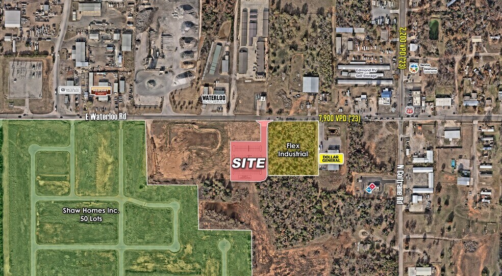 More Photos Of SWQ of Waterloo Rd & Coltrane Rd, Edmond Unknown For Lease