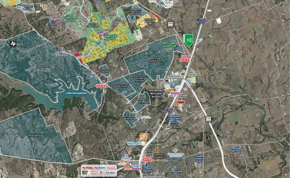 More Photos Of Intersection of I-35, 195, and 130, Georgetown Land For Sale