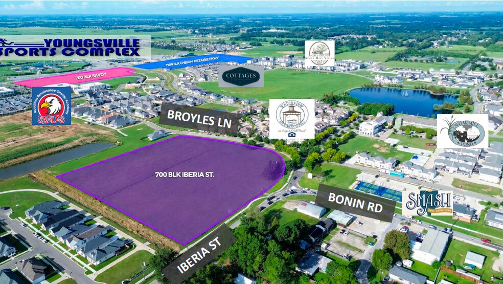 More Photos Of 700 Iberia st, Youngsville Land For Sale