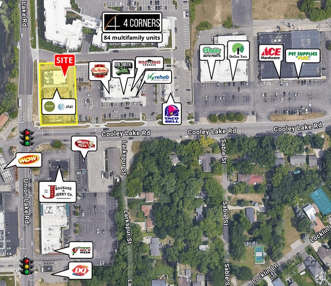 More Photos Of 8200 Cooley Lake Rd, White Lake Freestanding For Lease