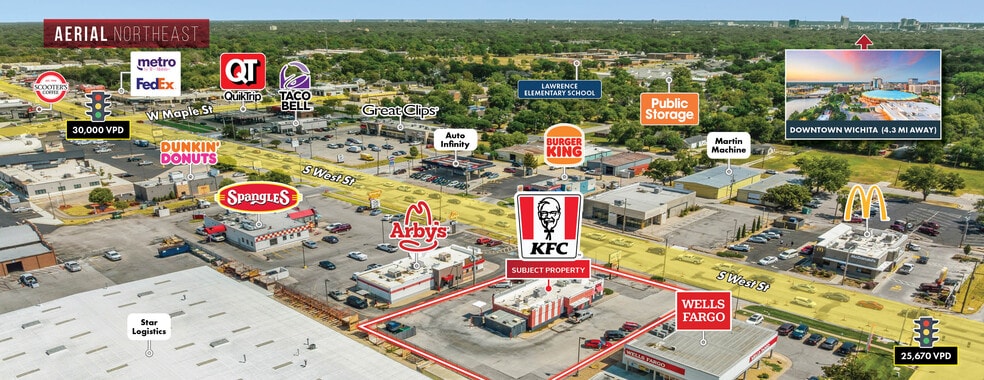 Primary Photo Of 441 S West St, Wichita Fast Food For Sale