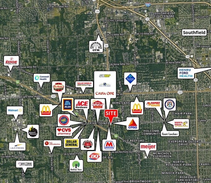 Primary Photo Of SEC of 7 Mile & Telegraph Rd, Detroit Land For Sale