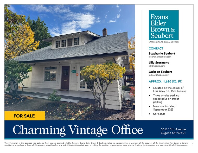 More Photos Of 56 E 15th Ave, Eugene Office For Sale