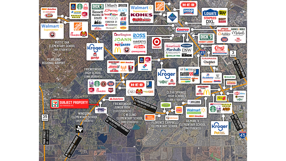 More Photos Of 1651 W Parkwood Ave, Friendswood Freestanding For Sale