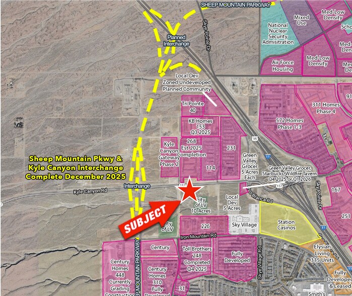 Primary Photo Of Kyle Canyon Rd, Las Vegas Land For Lease