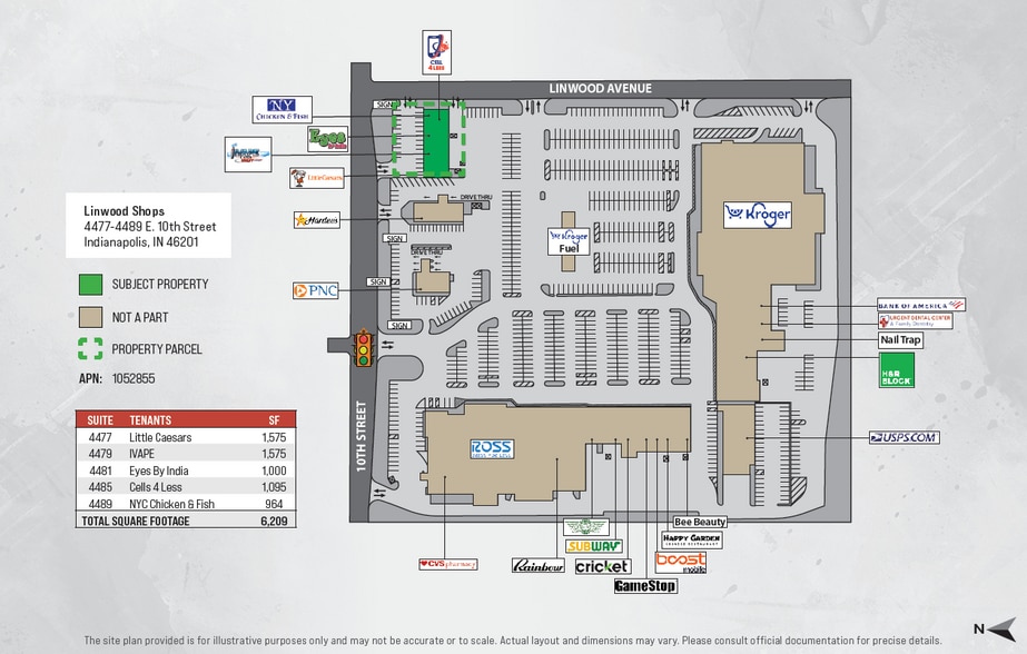 More Photos Of 4477-4485 E 10th St, Indianapolis Freestanding For Sale