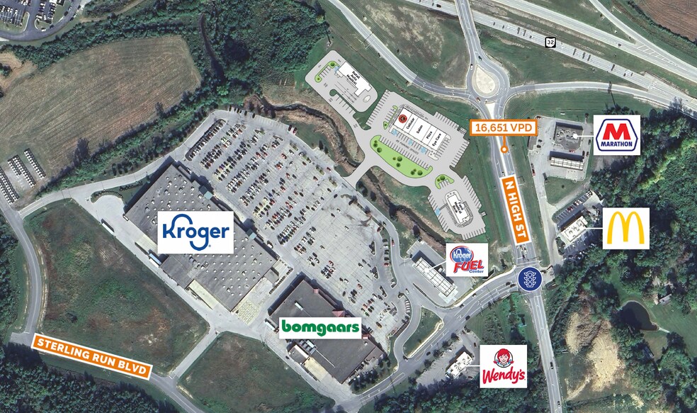 More Photos Of Orab Pointe Retail Center, Mount Orab Unknown For Lease