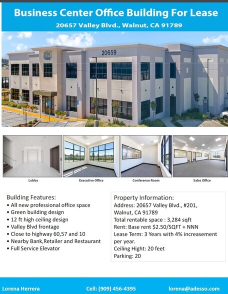More Photos Of 20659 Valley Blvd, Walnut Office For Lease