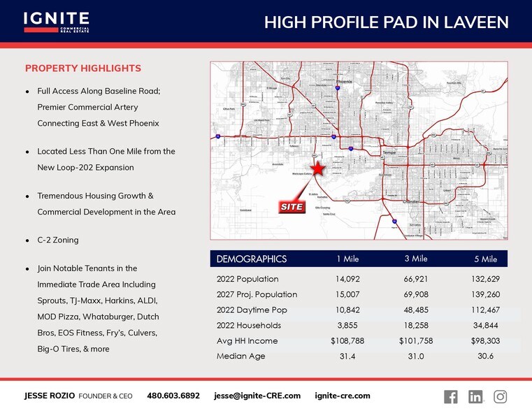 More Photos Of SWC of 55th Ave & Baseline Rd, Laveen Land For Lease