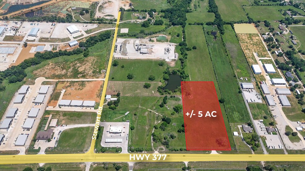 Primary Photo Of 4354 Highway 377, Aubrey Land For Sale