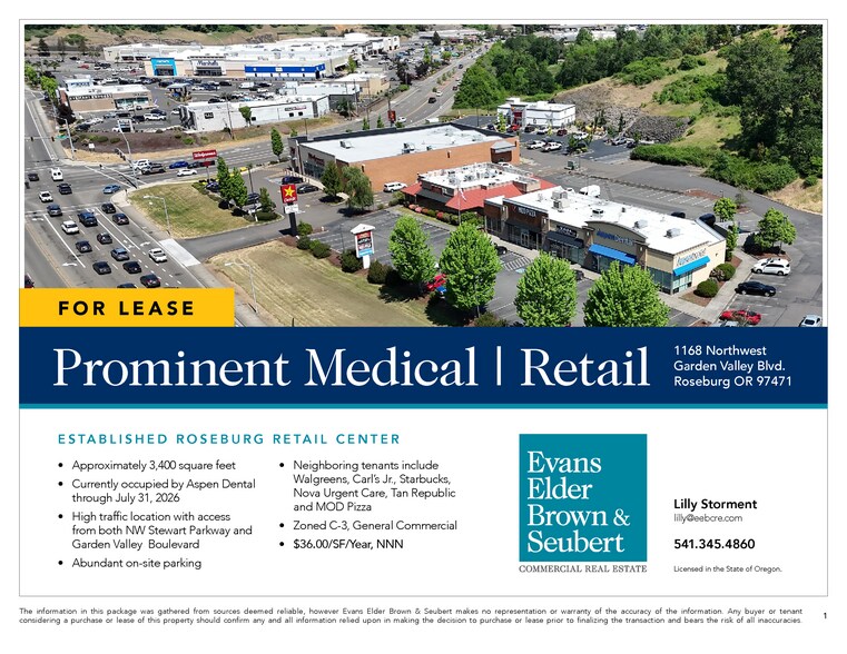 More Photos Of 1168 NW Garden Valley Blvd, Roseburg Office For Lease