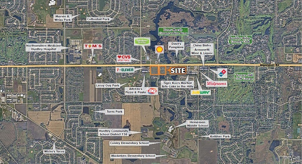 Primary Photo Of Algonquin Rd @ Lakewood rd, Algonquin Land For Sale