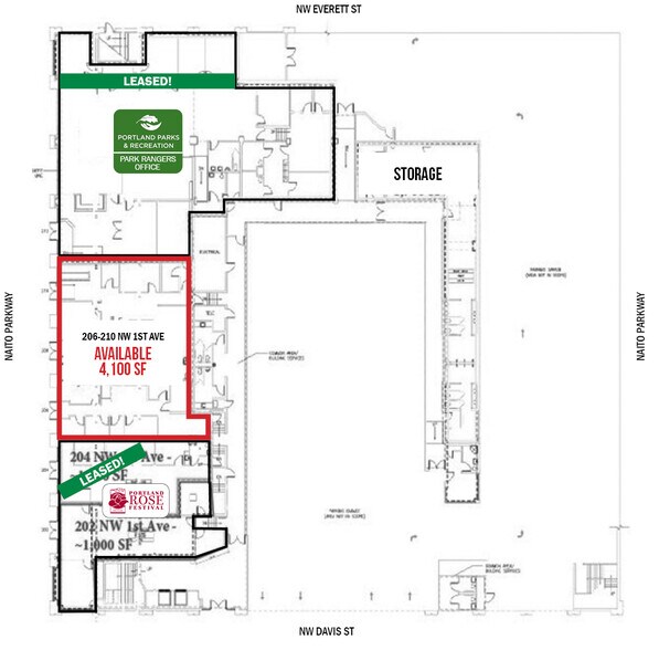 More Photos Of 202-210 NW 1st Ave, Portland Parking Garage For Lease