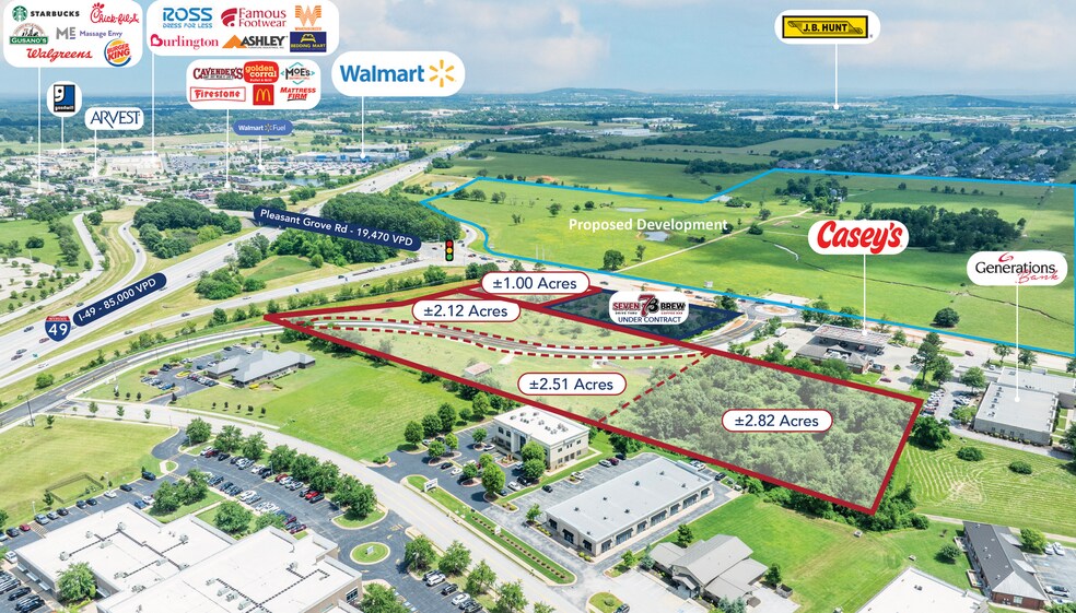 Primary Photo Of 2821 W Pleasant Grove Rd, Rogers Land For Sale