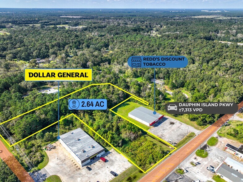 More Photos Of adj. to 3280 Fowl River Road, Theodore Land For Sale
