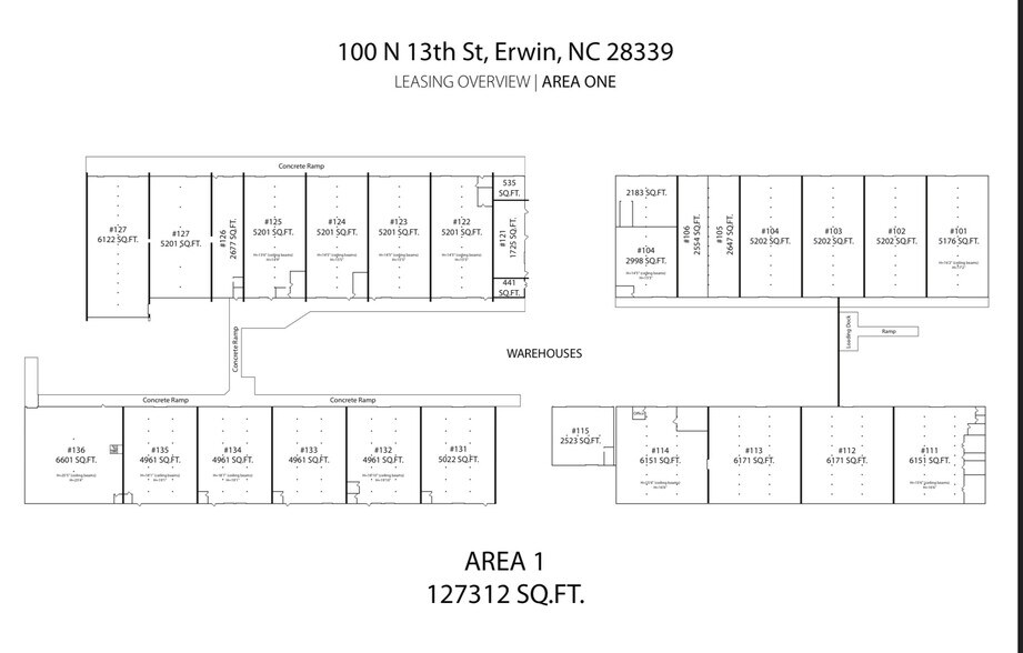 More Photos Of 100 N 13th St, Erwin Warehouse For Lease