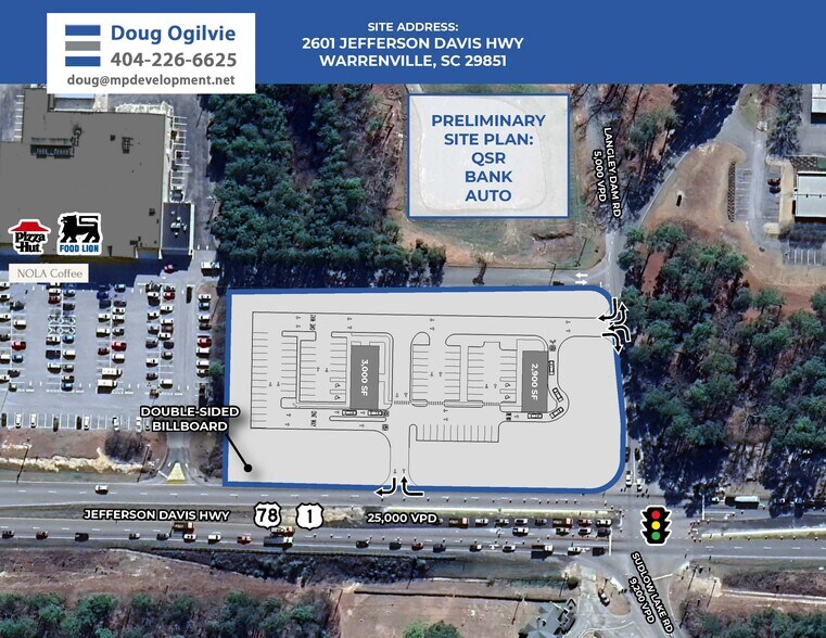 More Photos Of 2601 Jefferson Davis Hwy, Warrenville Land For Sale