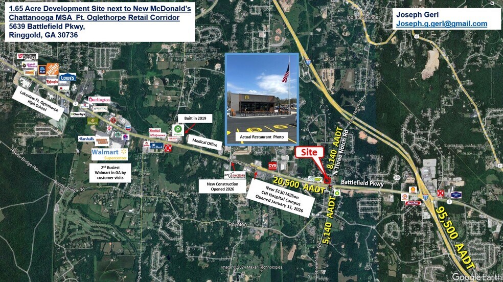 Primary Photo Of 5639 Battlefield Pky, Ringgold Land For Sale