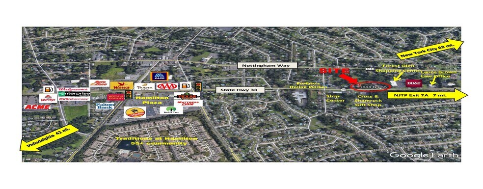 Primary Photo Of 1668 NJ-33, Hamilton Township Land For Sale